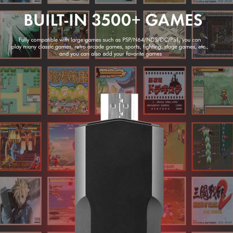 GD10 2.4G Wireless 4K HD TV Game Console PSP Game Box 128G Built-in 40,000 Games