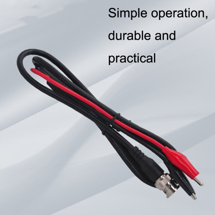 2pcs BNC To 2 x Crocodile Clips Double Head Coaxial Cable Video Cable, Length: 3m