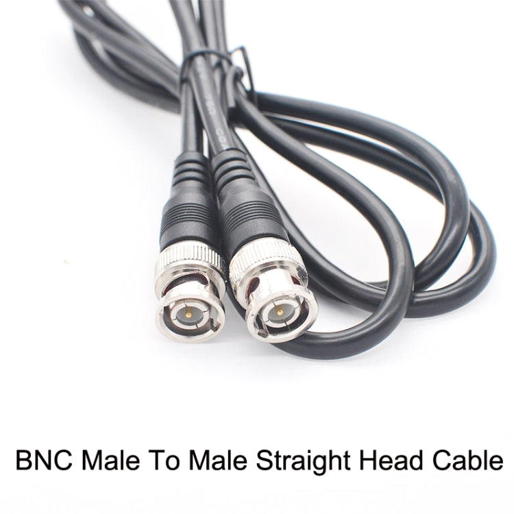 BNC Male To Male Straight Head Cable Coaxial Cable Video Jumper, Length: 2m