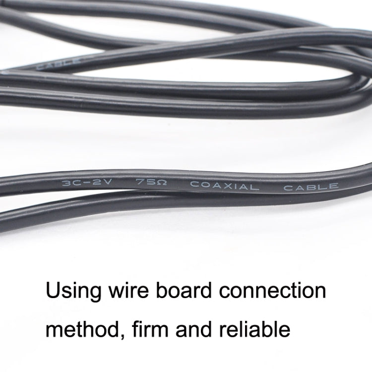 BNC Male To Male Straight Head Cable Coaxial Cable Video Jumper, Length: 3m