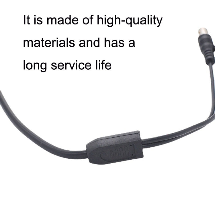 SZ015 BNC Male To 2xFemal Communication Cables VCR Coaxial Video Cable, Cable Length:0.42m(Black)