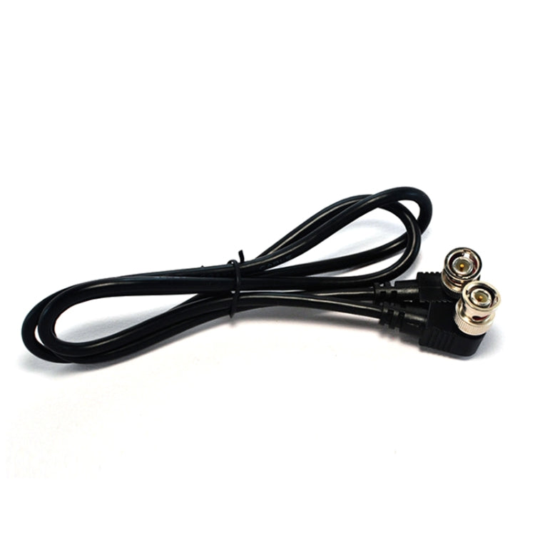 BNC Male to Male Elbow Audio and Video Cable Coaxial Cable, Length: 1.5m