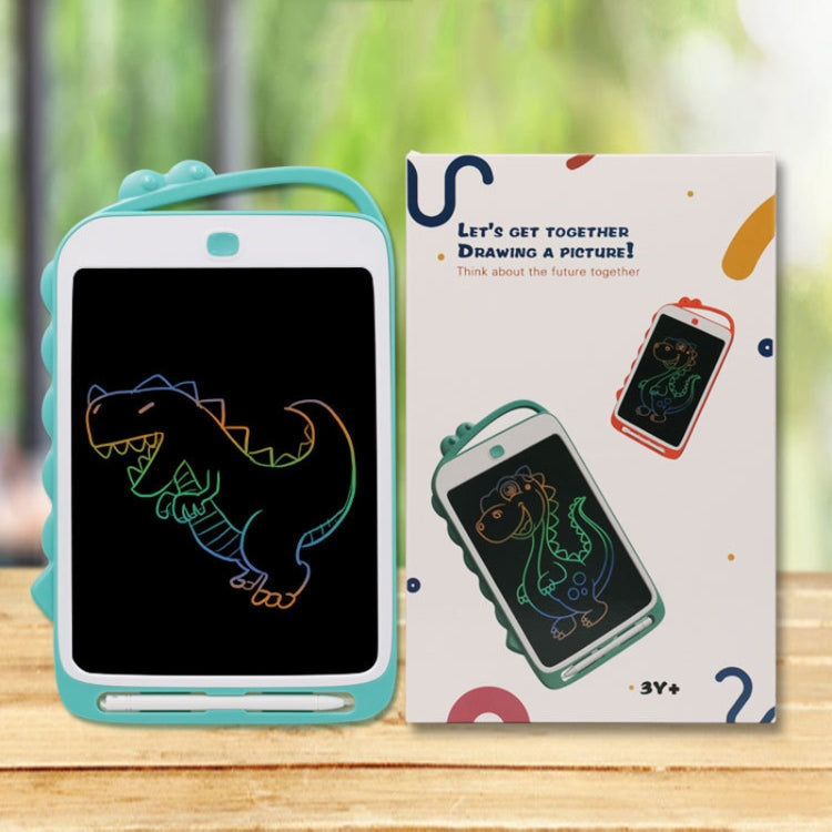 10 inch Cartoon Dinosaur LCD Writing Board Colorful Children Painting Board(Light Blue)