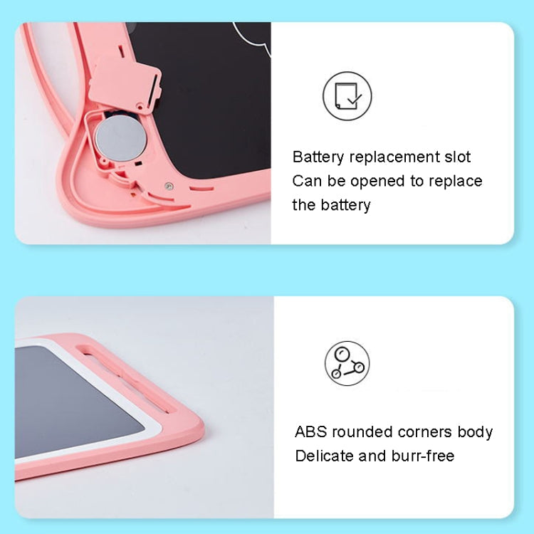 12 inch LCD Transparent Copying Handwriting Board Colorful Drawing Board for Children(Light Blue)