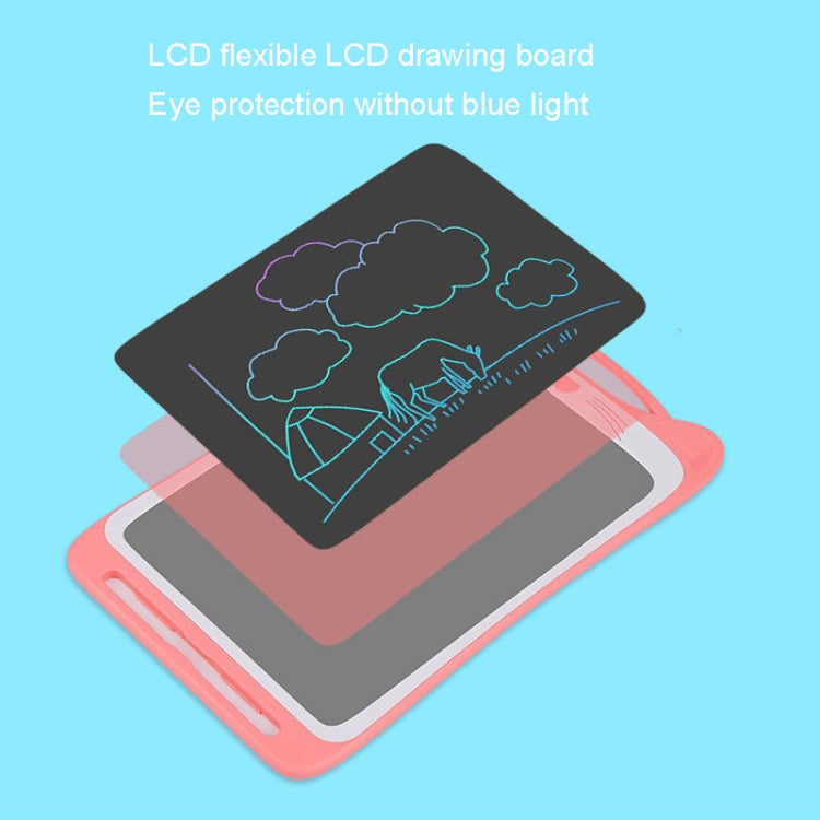 12 inch LCD Transparent Copying Handwriting Board Colorful Drawing Board for Children(Light Blue)
