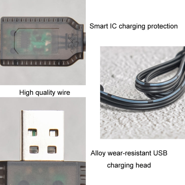 7.4V Smart Chip Protection USB Plug Lithium Battery Charging Cable(SM-3P)