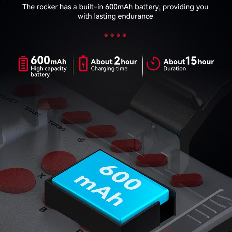 Y01 Bluetooth Wireless 2.4G Joystick Gamepad(White Red)