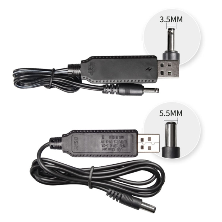 10pcs 3.7V IC Circuit Protection Lithium Battery USB Straight Head Charging Cable, Model: 3.5mm
