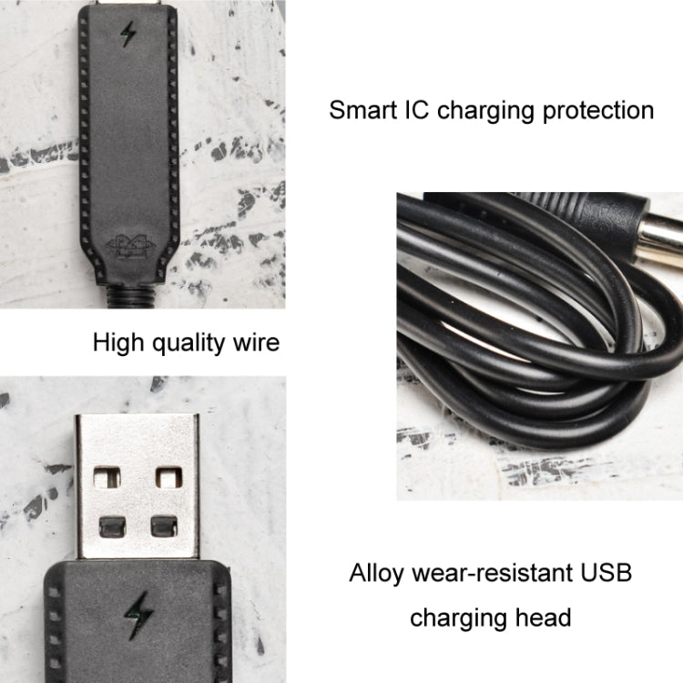 10pcs 3.7V IC Circuit Protection Lithium Battery USB Straight Head Charging Cable, Model: 5.5mm