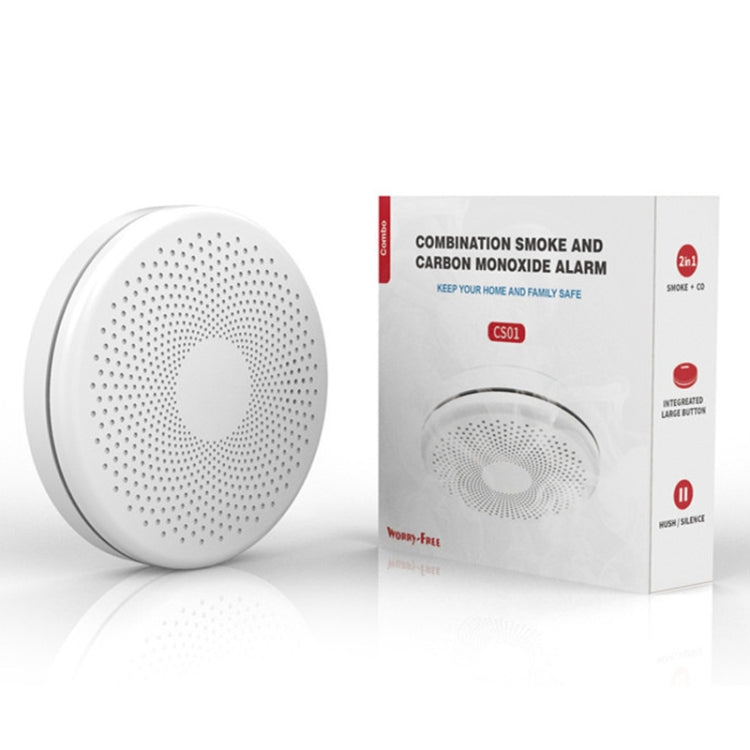 RH-WS11-W WiFi 2 In 1 Smoke Alarm Carbon Monoxide Composite Smoke Sensor