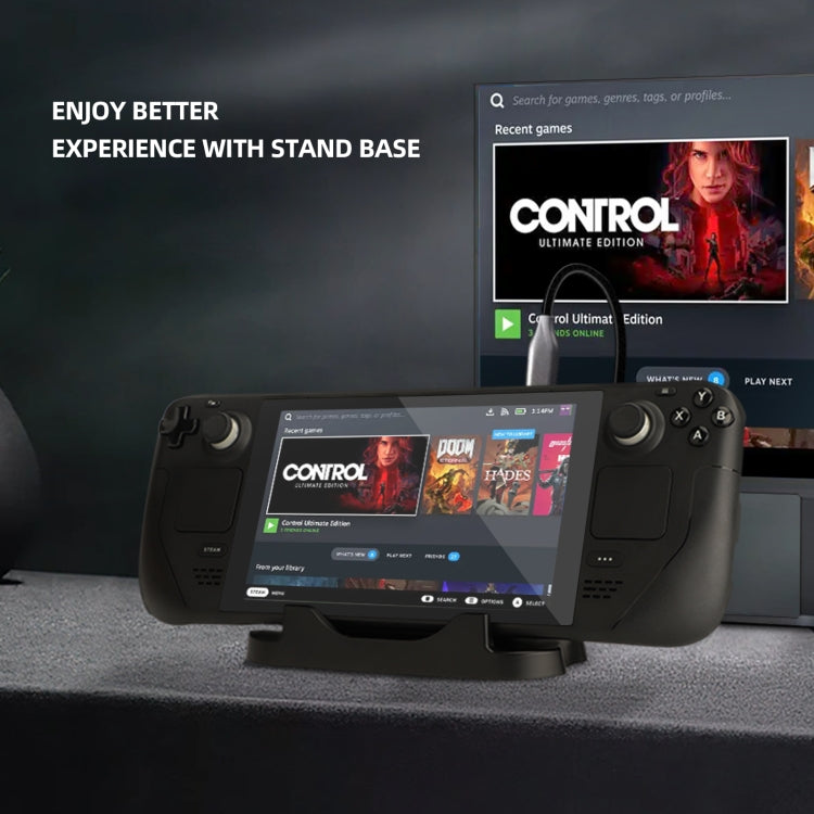 Hifylux ST-BF13 For Steam Deck Game Console Base Storage Mobile Phone Bracket(Black)