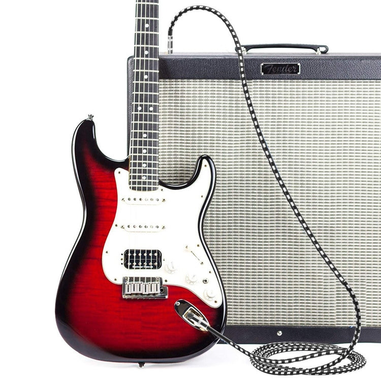 8m 2 Straight Head 6.35mm Guitar Cable Oxygen-Free Copper Core TS Large Two-core Cable