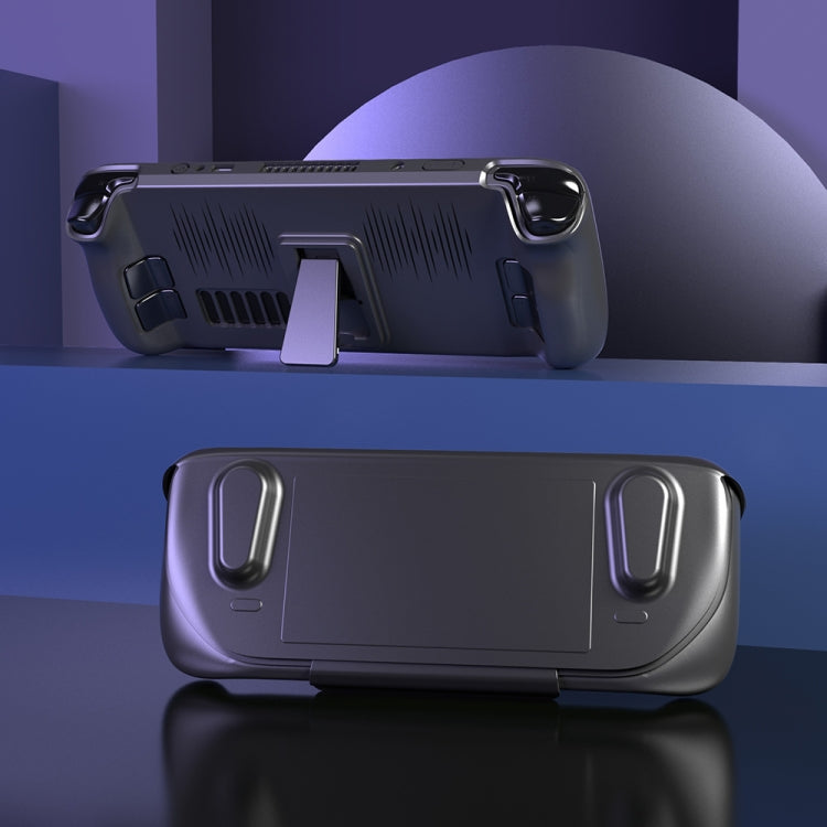 For Steam Deck JYS-SD012 Game Console All-inclusive Protective Case + Detachable Cover Set with Bracket(Black)