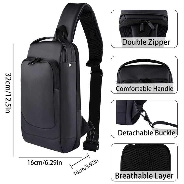 For Steam Deck Game Console Crossbody Bag Shoulder Carry Bag Chest Bag(Black)