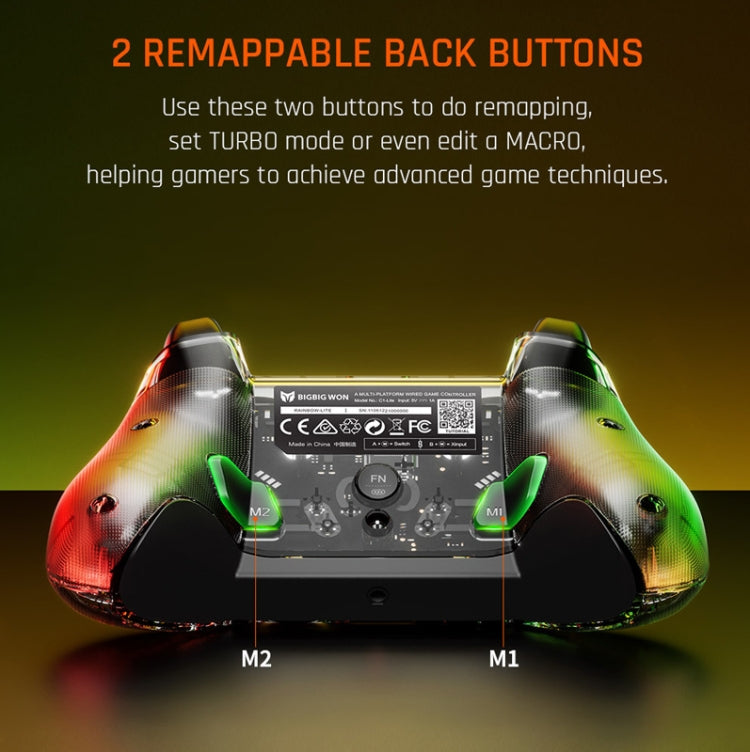 BIGBIGWON C1 S RGB Light Wired Gamepad Controller For PC/Switch