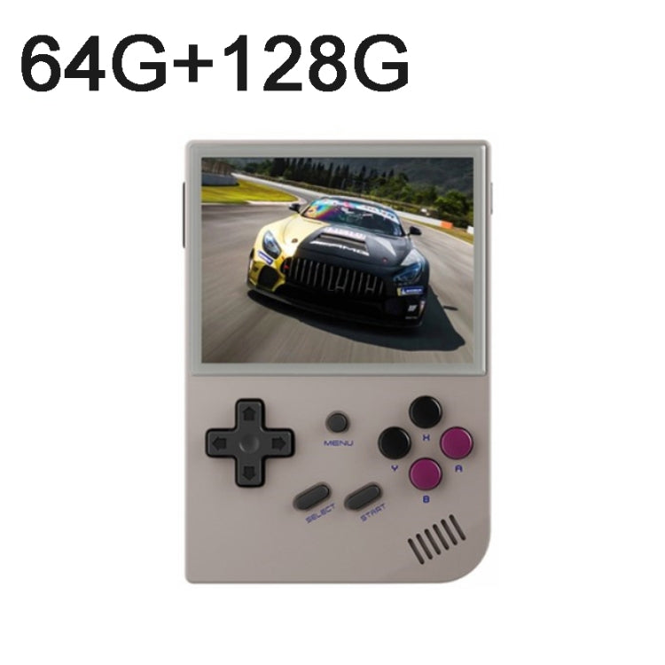ANBERNIC RG35XX 3.5-inch Retro Handheld Game Console Open Source Game Player  64G+128G 13000+ Games(Grey)