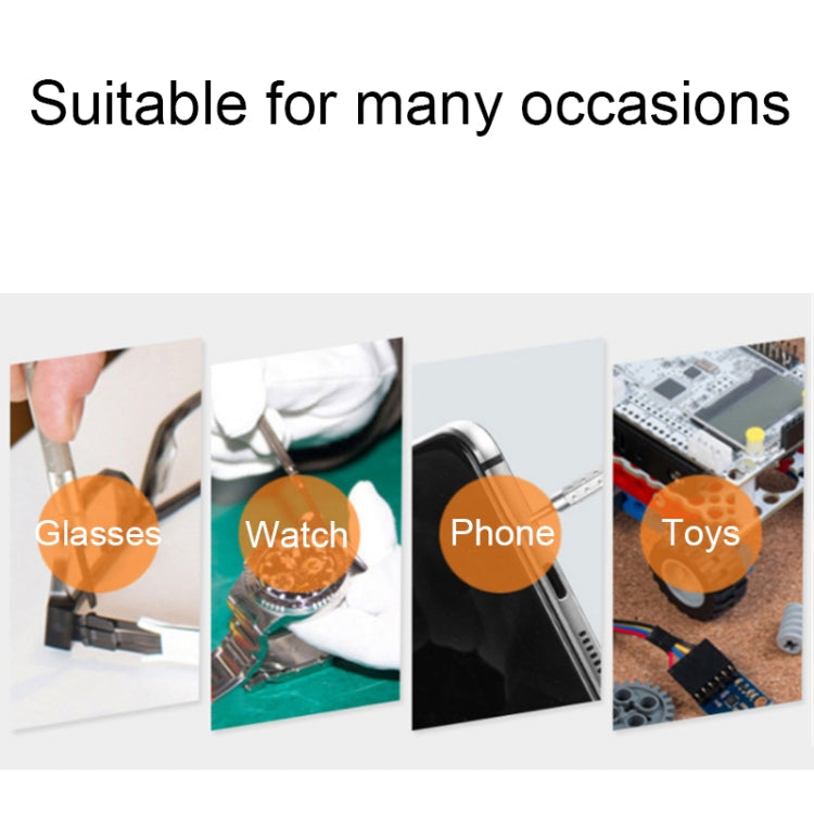 3 In 1 Watch Repair Mini Screwdriver Multifunctional Eyeglass Repair Screwdriver(Plastic Handle)