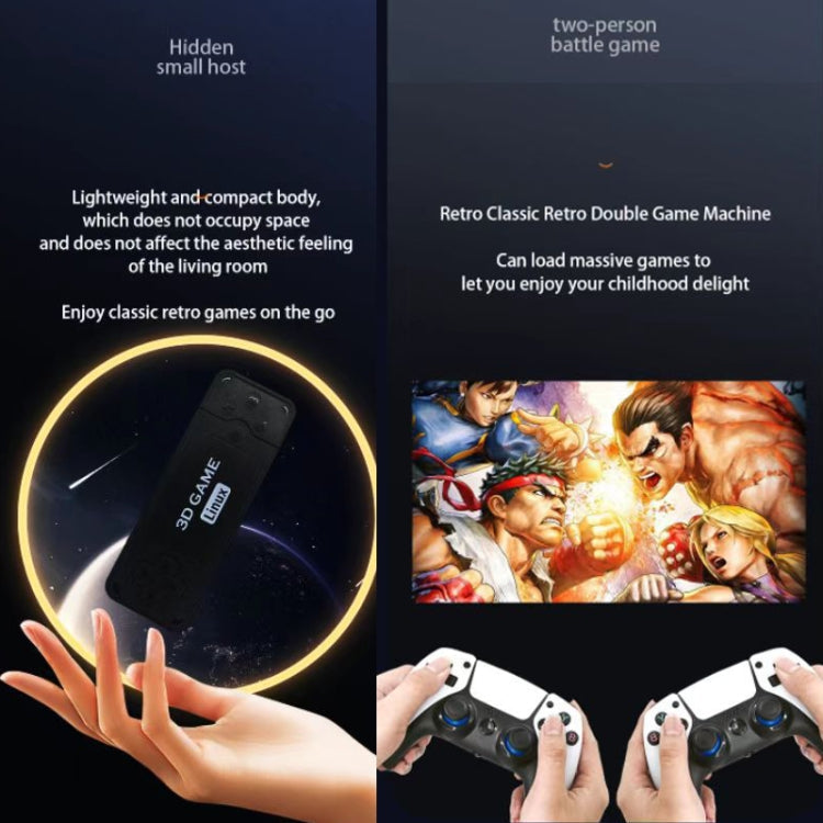 U9 PRO HDMI HD 2.4G Wireless PSP TV Double Game Console 64G 10000+ Games