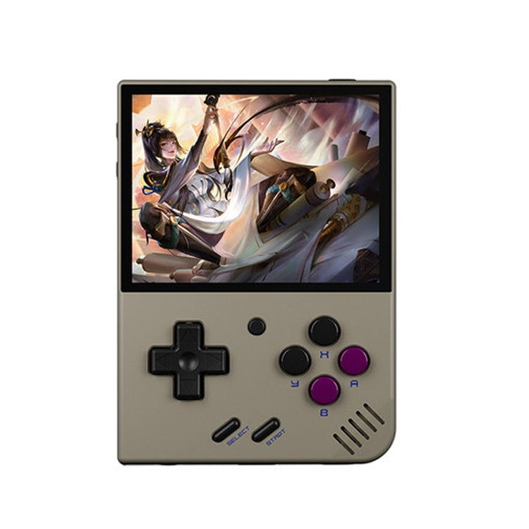 Miyoo Mini Plus 3.5 Inch IPS Screen Retro Handheld Game Console 128GB 25K Games(Grey)