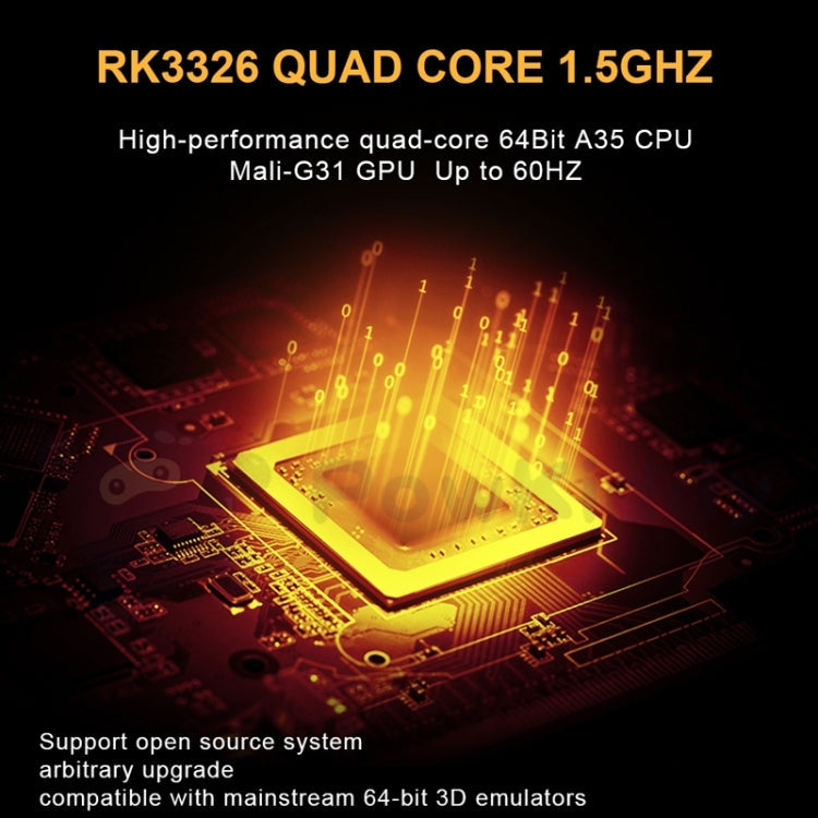 POWKIDDY RGB20S  3.5-Inch IPS Screen Retro Open Source Handheld Game Console 16GB Without Game(Purple)