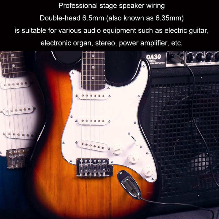 5m JINGHUA 6.5mm Audio Cable Male to Male Microphone Instrument Tuning Cable