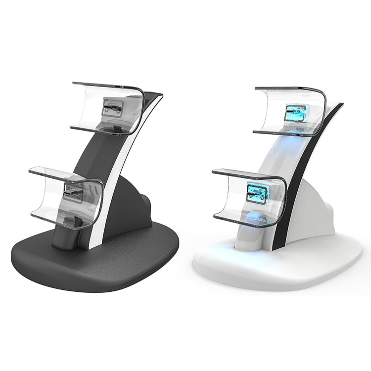 iplay HBP-253 For PS5 Game Wireless Handle Double Charging Base Placement Bracket(White)