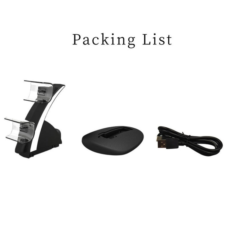 iplay HBP-253 For PS5 Game Wireless Handle Double Charging Base Placement Bracket(White)