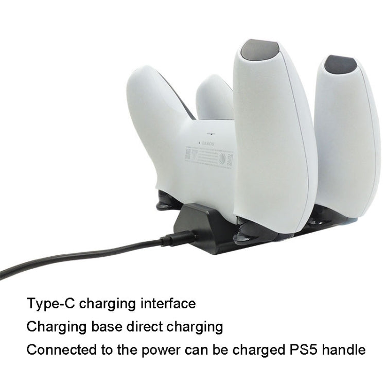 iplay HBP-263 For PS5 Handle Dual Seat Charging Support(Black)