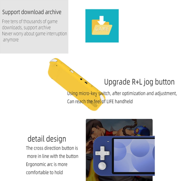 Nostalgic Street Fighter FC Handheld Video Game Console(Gray)
