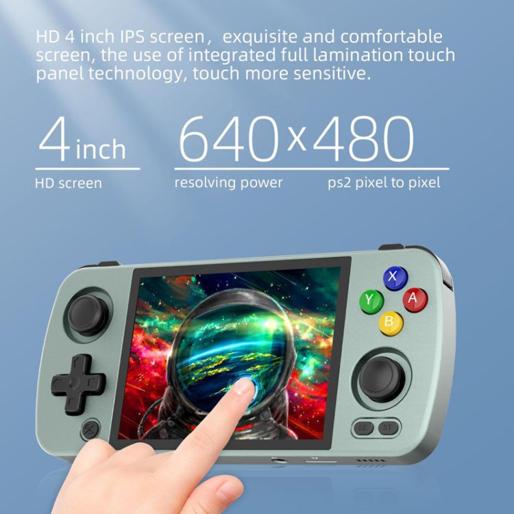 ANBERNIC RG405M Handheld Game Console 4 Inch IPS Touch Screen Aluminum Alloy Android 12 System  128G+256G 4000+Games(Gray)