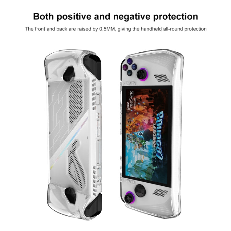 For ASUS Rog Ally Game Console All-in-one TPU Soft Protective Case(Transparent)