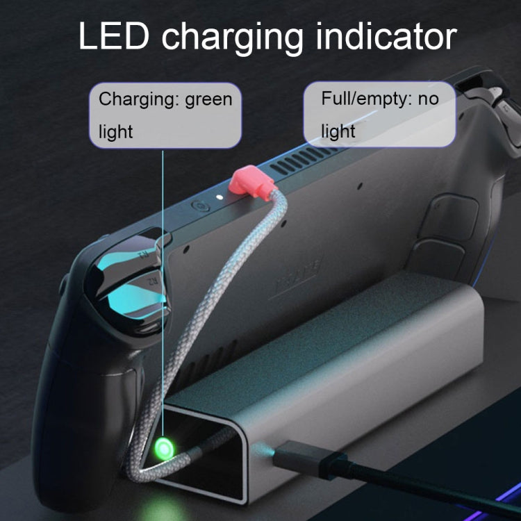 iplay HBSD-490B For Steam Deck Game Console Charging Base Handheld Game Stand Charger(Silver Gray)