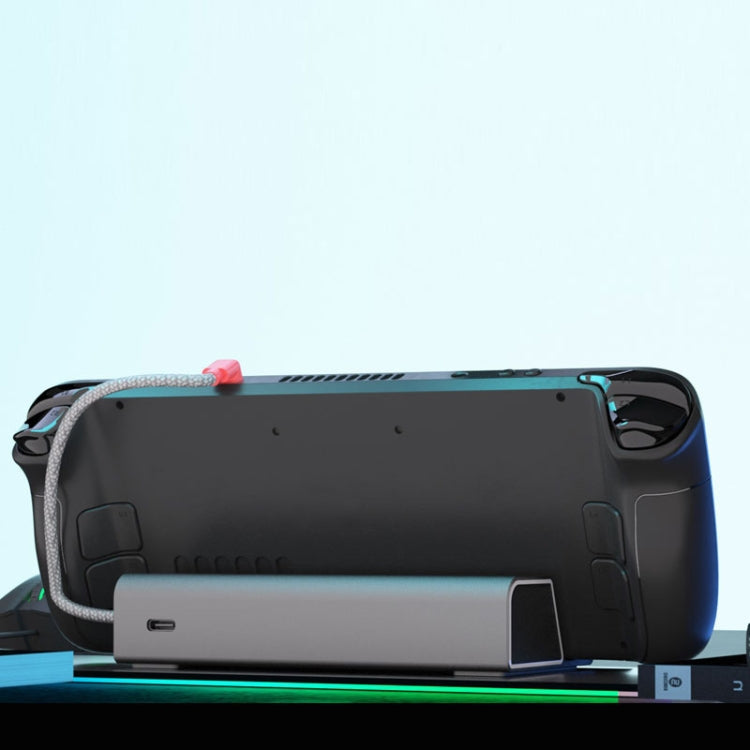 iplay HBSD-490B For Steam Deck Game Console Charging Base Handheld Game Stand Charger(Silver Gray)