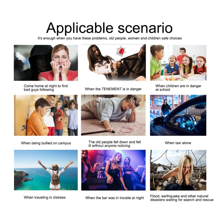 130dB LED Personal Alarm Pull Ring Outdoor Self-defense Products, Specification: Bear Style (Purple)