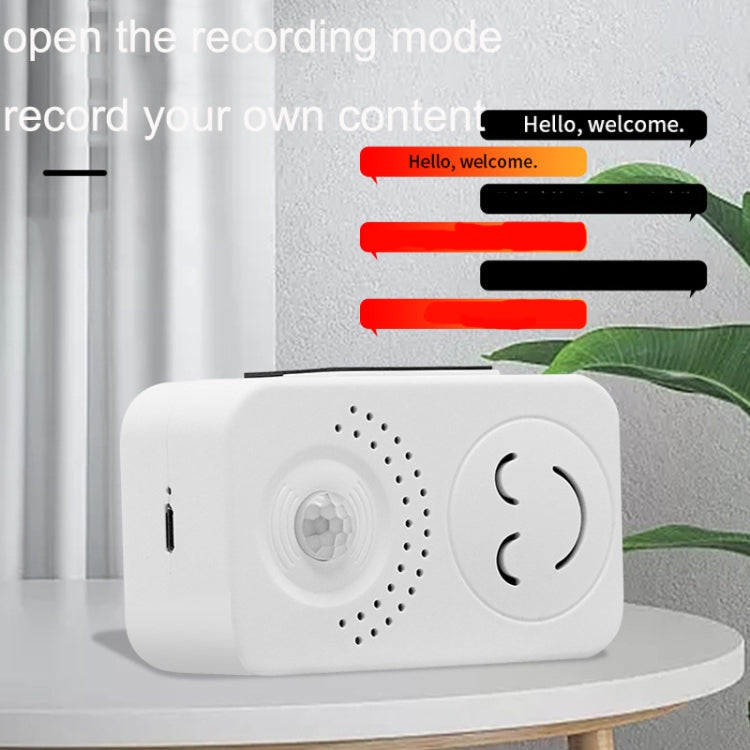 Small Horn Voice Announcement Sensor Entrance Voice Broadcaster Can Used As Doorbell, Specification: Battery Square