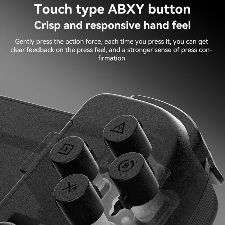 D6  Bluetooth Retractable Gamepad Dual Hall Six-Axis Somatosensory For Android/IPhone /Switch(White Red)