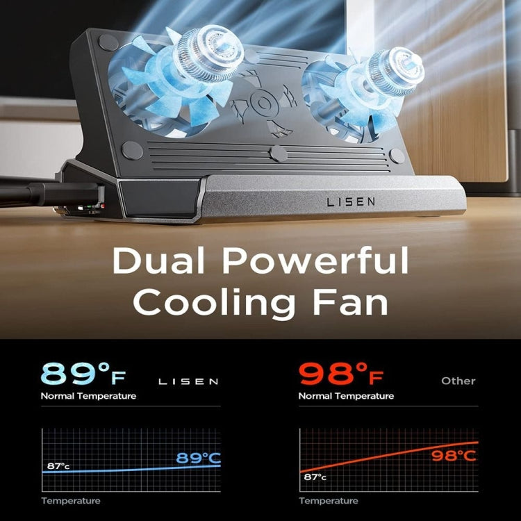 6 -in -1 For ASUS ROG Ally 100W PD Charging Game Console Stand Multifunctional USB 3.0 Docking Station