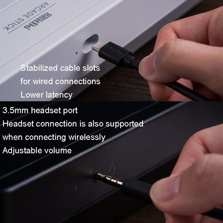 8Bitdo Wireless 2.4G Arcade Stick For Xbox Series X / S / Xbox One / Windows 10(White)