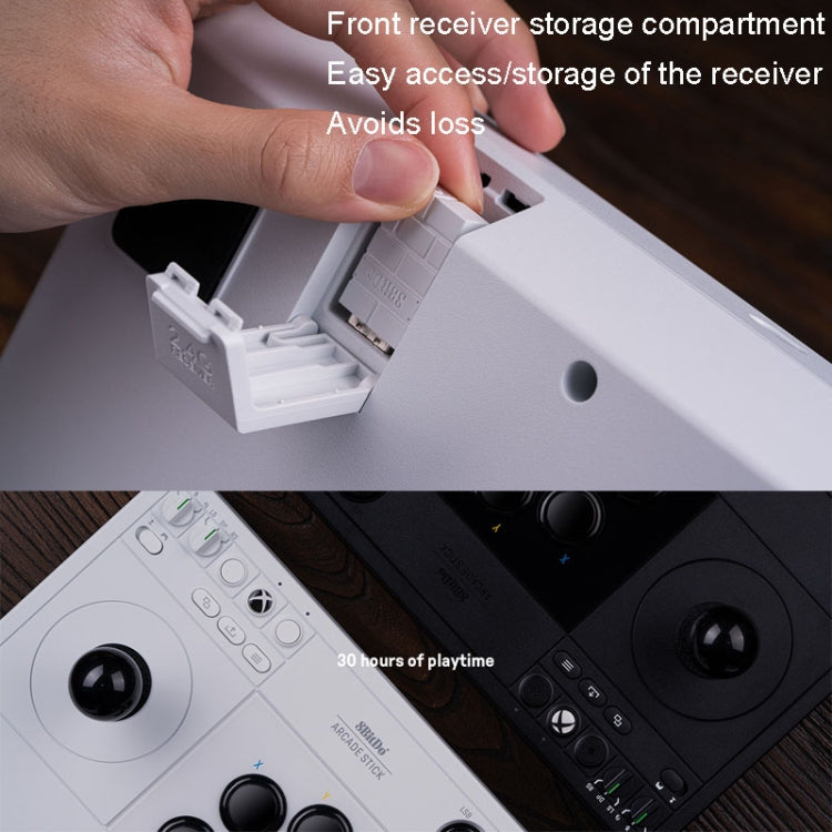 8Bitdo Wireless 2.4G Arcade Stick For Xbox Series X / S / Xbox One / Windows 10(White)