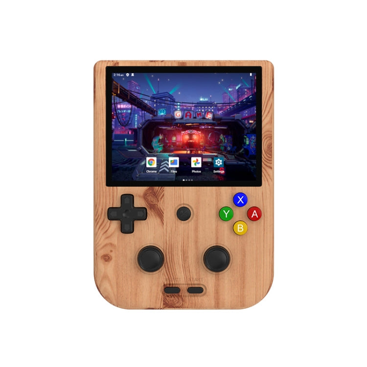 ANBERNIC  RG405V 4+128G 7000+ Games Handheld Game Console 4-Inch IPS Screen Android 12 System T618 64-Bit Game Player(Wood Grain)