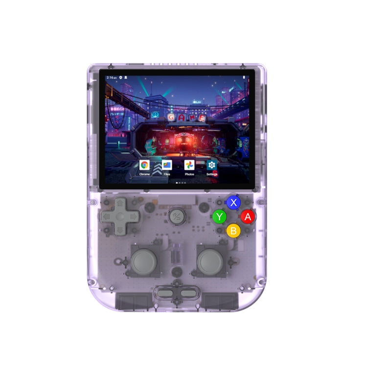 ANBERNIC  RG405V 4+128G 7000+ Games Handheld Game Console 4-Inch IPS Screen Android 12 System T618 64-Bit Game Player(Transparent Purple)