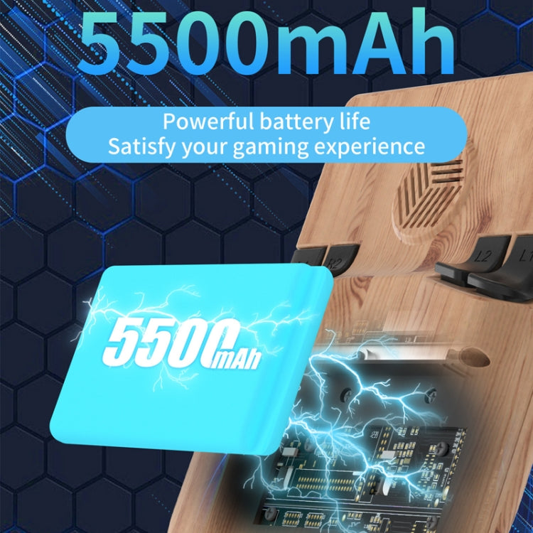 ANBERNIC  RG405V 4+128G 7000+ Games Handheld Game Console 4-Inch IPS Screen Android 12 System T618 64-Bit Game Player(Wood Grain)