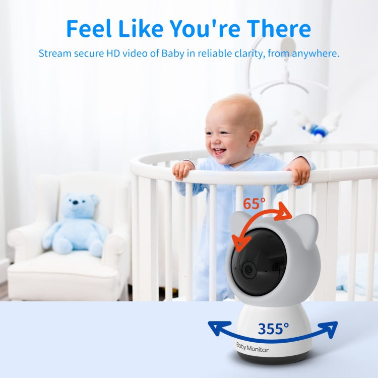 5 Inch HD Baby Monitor Wireless Wifi Baby Care Camera UK Plug