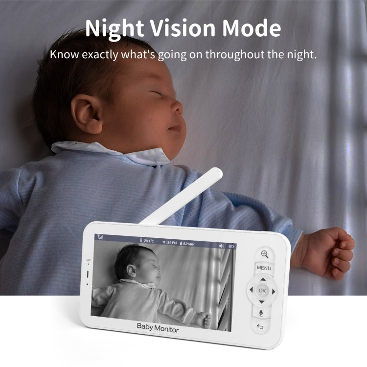5 Inch HD Baby Monitor Wireless Wifi Baby Care Camera AU Plug