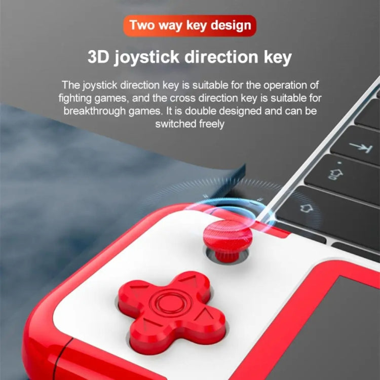 A12 3.0-Inch HD Colorful Screen Retro Handheld Game Console With 666 Built-In Games, Model: Double Red Blue