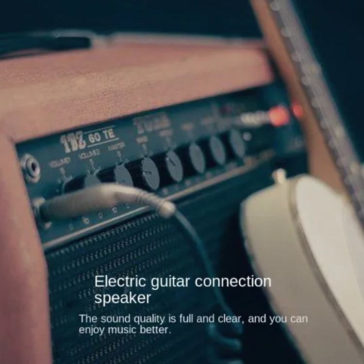 10m Audio Mixing Console Amplifier Drum Connection Cable 6.35MM Male To Male Audio Cable 28AWG OD4.0MM(Silver)