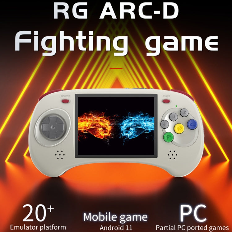 ANBERNIC RG ARC-D Handheld Game Console 4-Inch IPS Screen Linux / Android 11 System Portable Video Arcade 256G(Black)