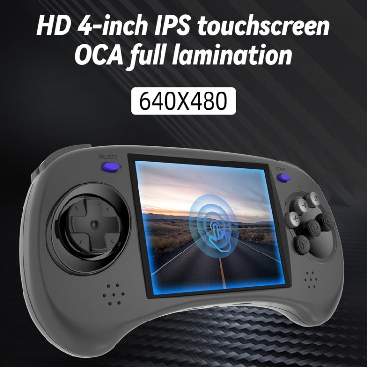 ANBERNIC RG ARC-D Handheld Game Console 4-Inch IPS Screen Linux / Android 11 System Portable Video Arcade 256G(Black)