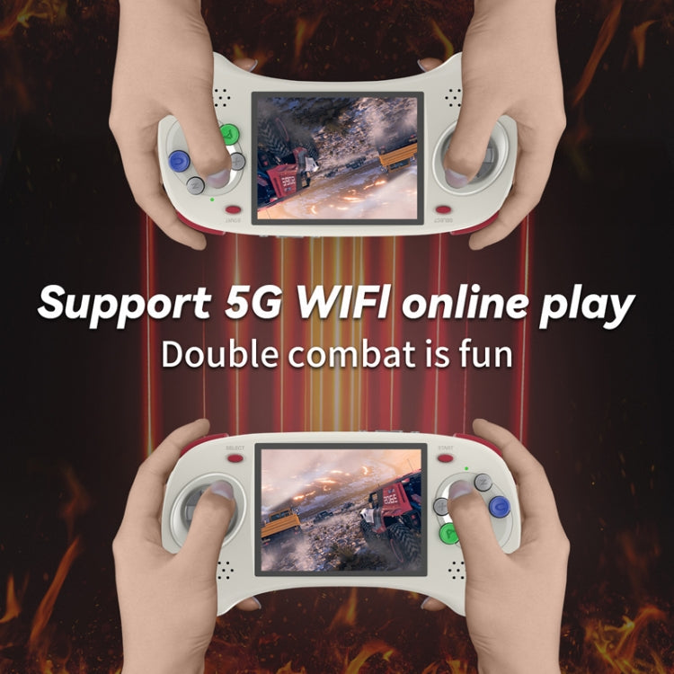 ANBERNIC RG ARC-D Handheld Game Console 4-Inch IPS Screen Linux / Android 11 System Portable Video Arcade 256G(Gray)