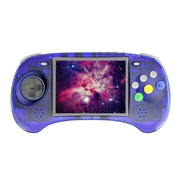 ANBERNIC RG ARC-S Handheld Game Console 4-Inch IPS Screen Linux System Portable Video Arcade 256G(Transparent Blue)
